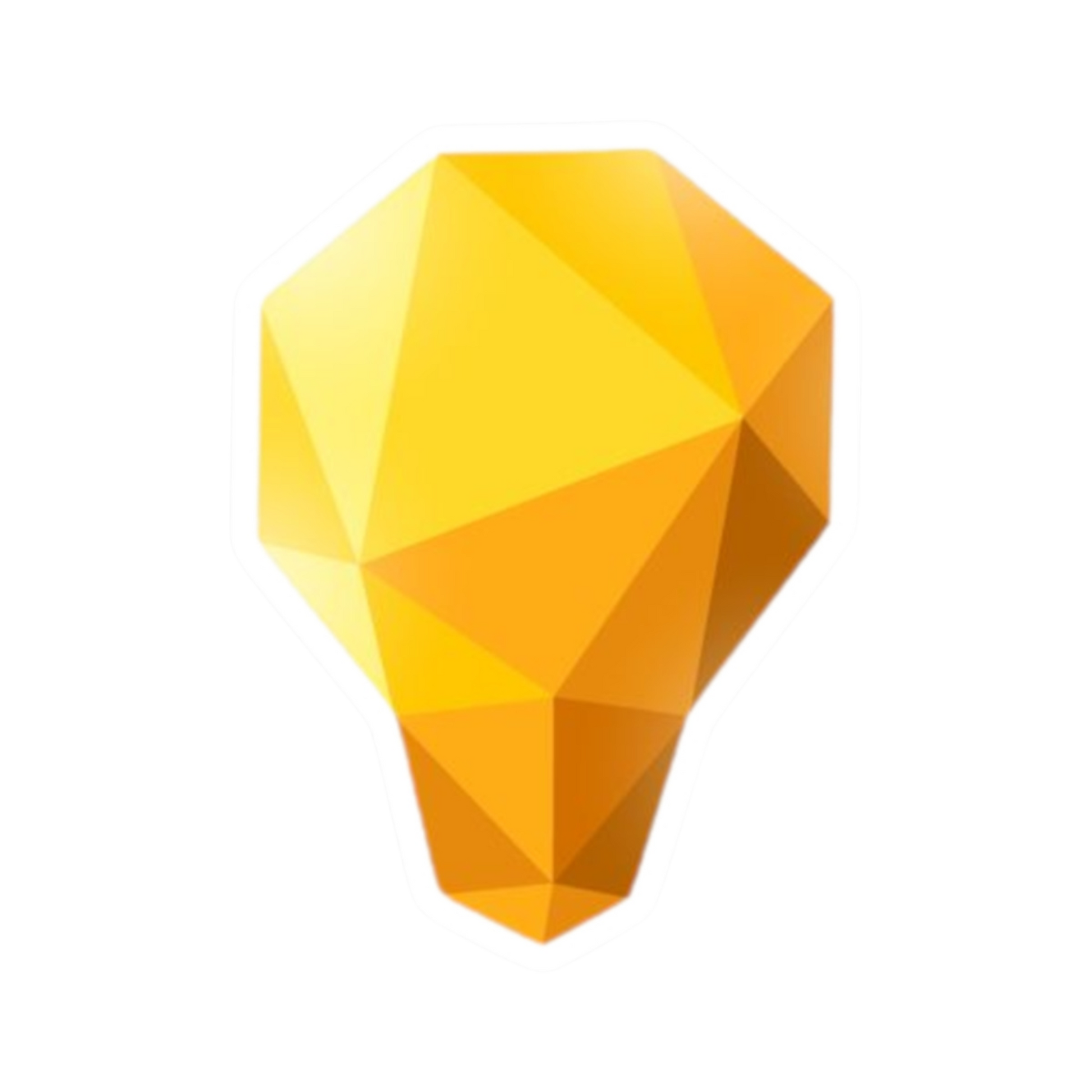 Lightbulb sticker design – symbolizing creativity, learning, and bright ideas