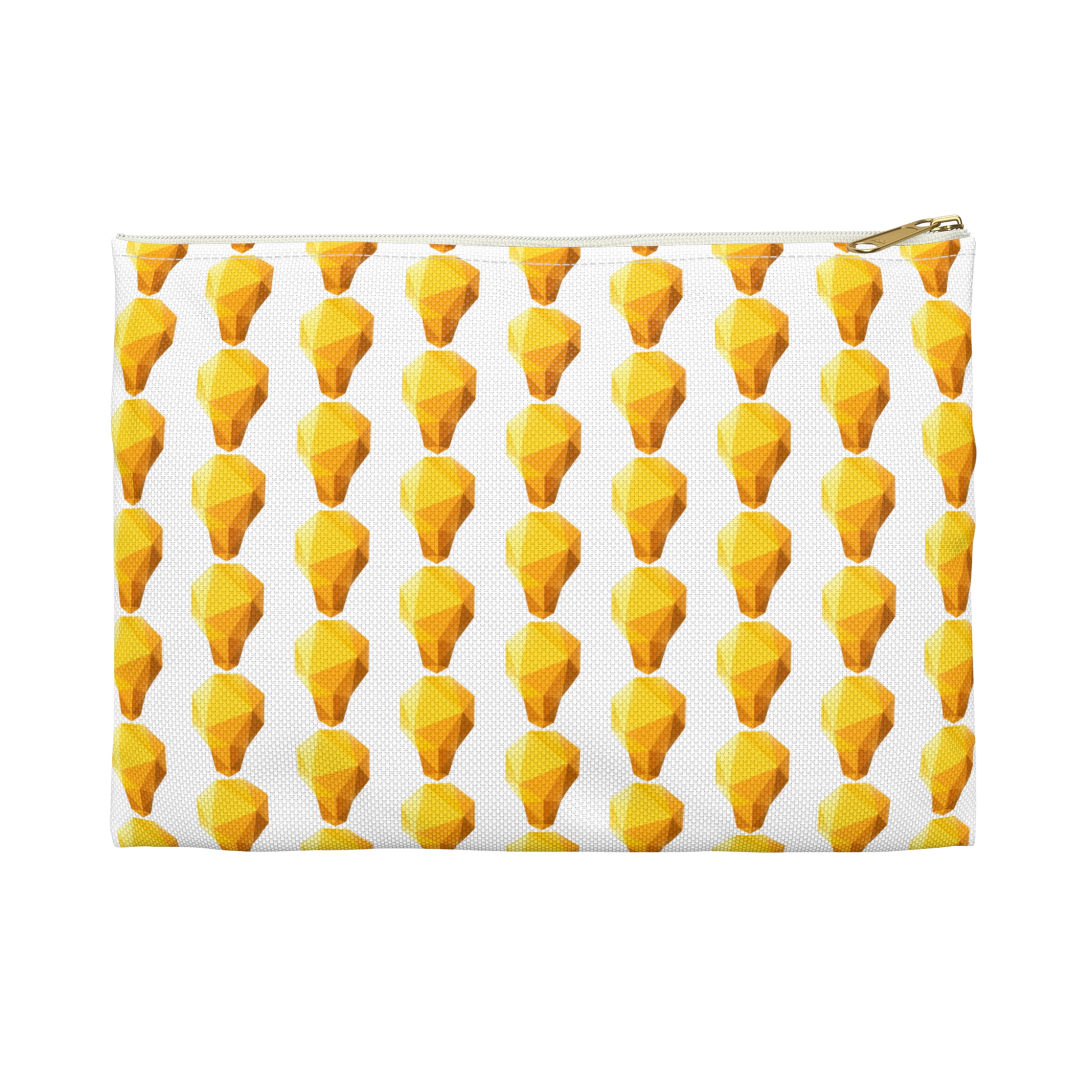 Side view of School Gems pencil bag with Lightbulb design