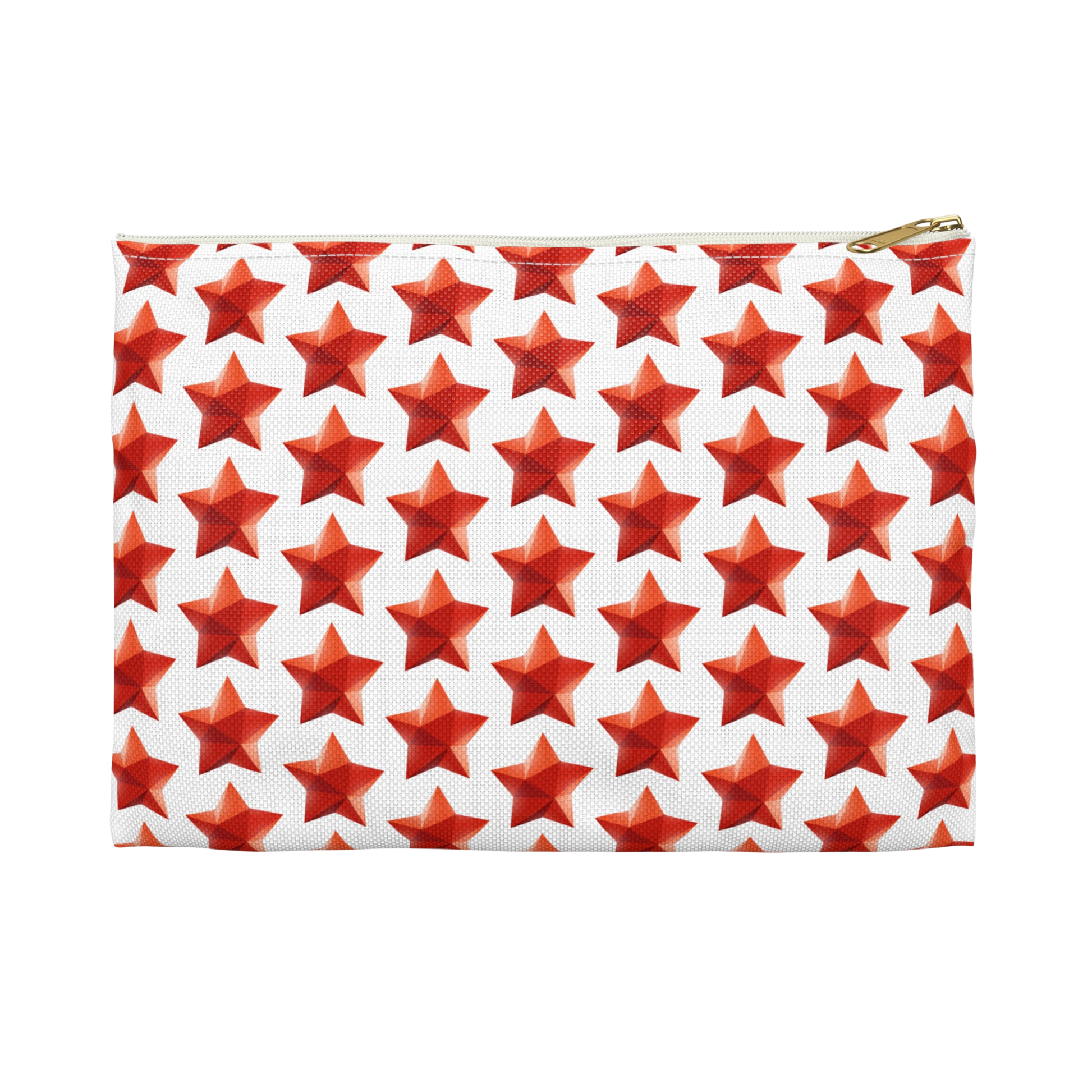 Side view of School Gems pencil bag with Star design
