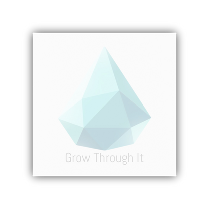 Drop gem Post-it Note with “Grow Through It” slogan