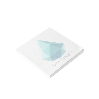 Drop gem Post-it pad stack, “Grow Through It” design