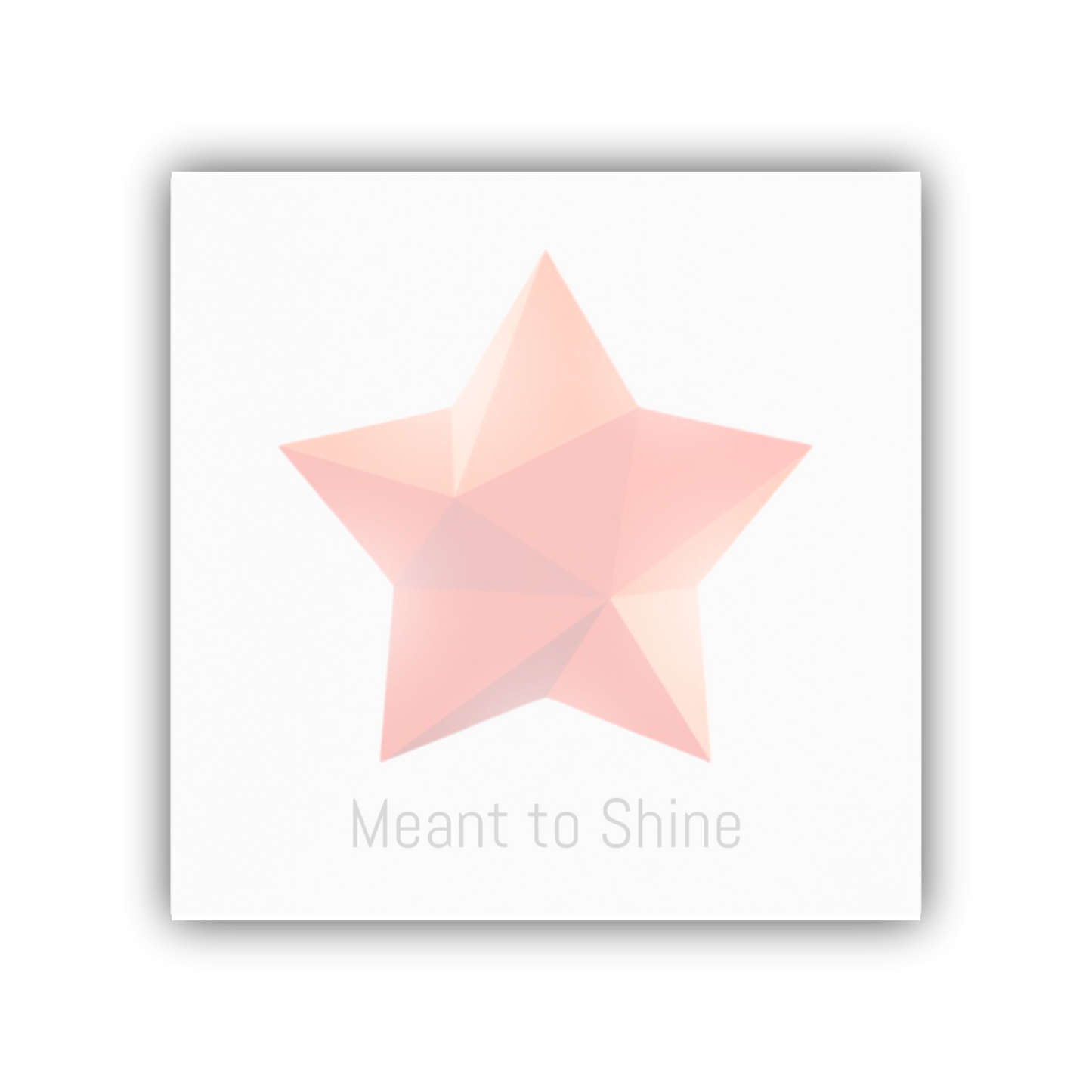 Star gem Post-it Note with “Meant to Shine” slogan