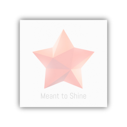 Star gem Post-it Note with “Meant to Shine” slogan