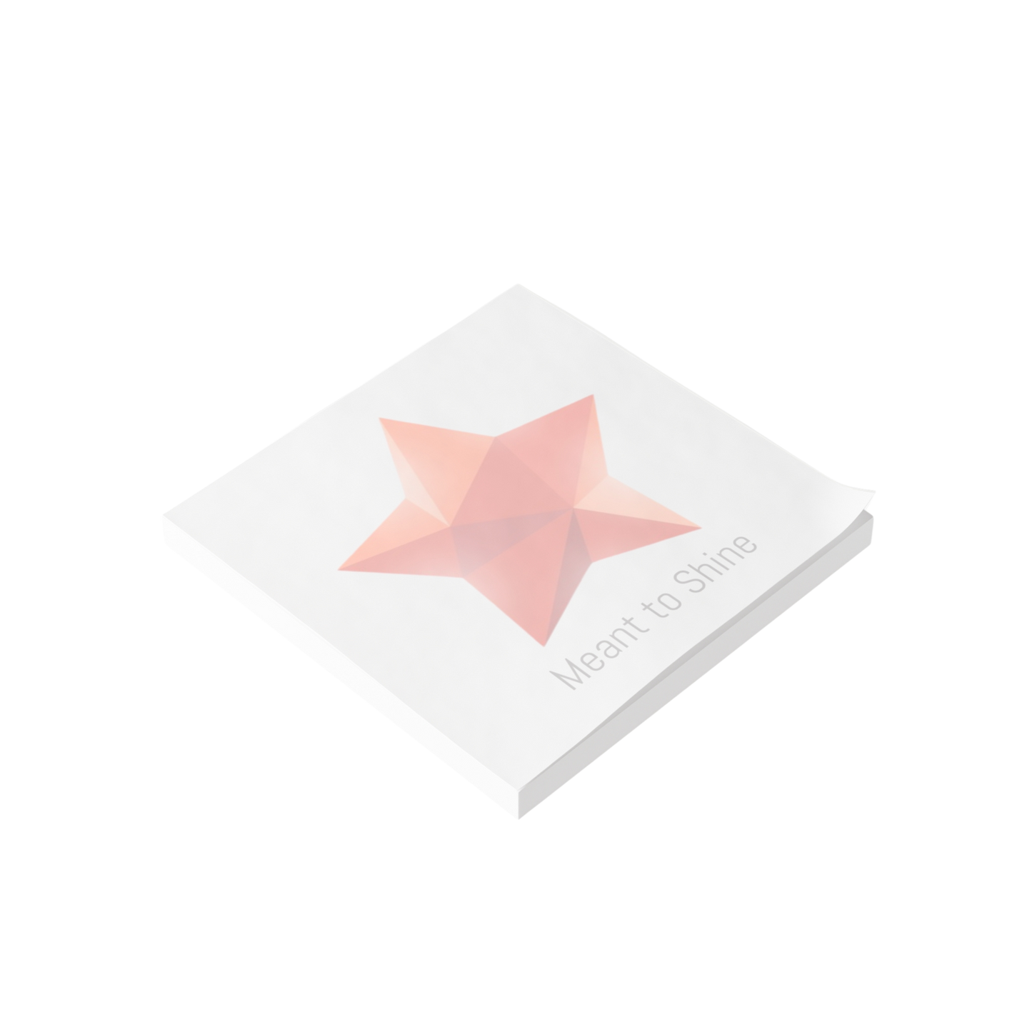 Star gem Post-it pad stack, “Meant to Shine” design