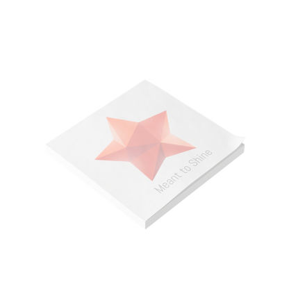 Star gem Post-it pad stack, “Meant to Shine” design