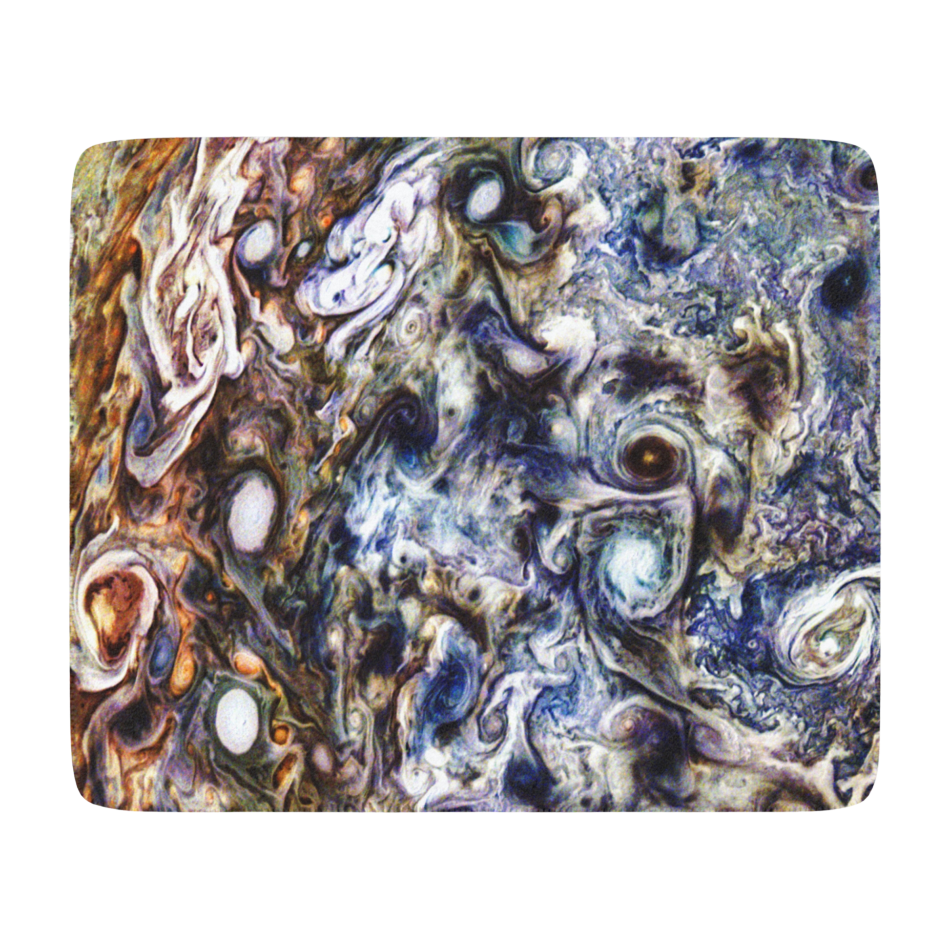 60x50 sherpa blanket with Jupiter Perijove design