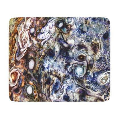 60x50 sherpa blanket with Jupiter Perijove design