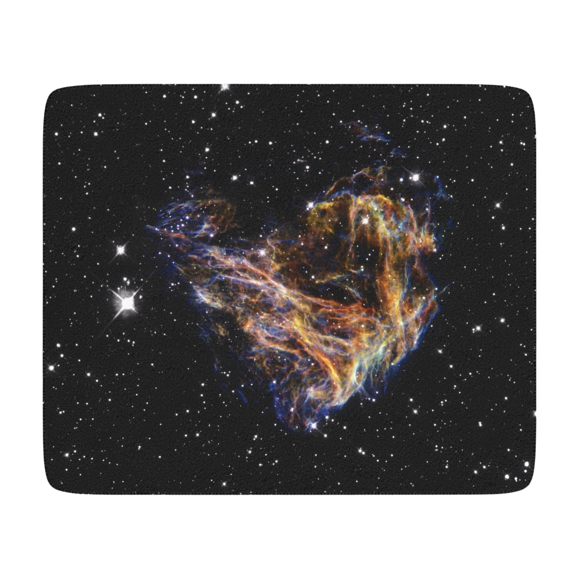 60x50 sherpa blanket with Celestial Fireworks image