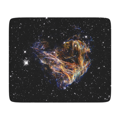 60x50 sherpa blanket with Celestial Fireworks image
