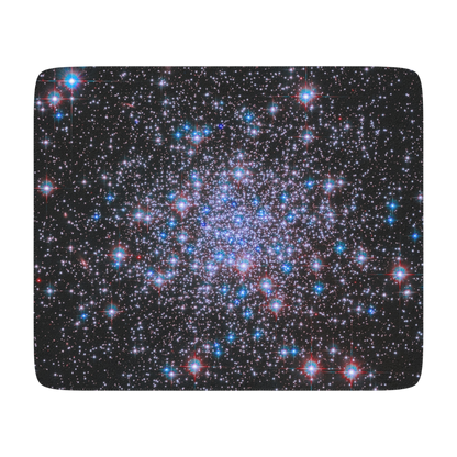 60x50 sherpa blanket with Stars Sparkle star cluster