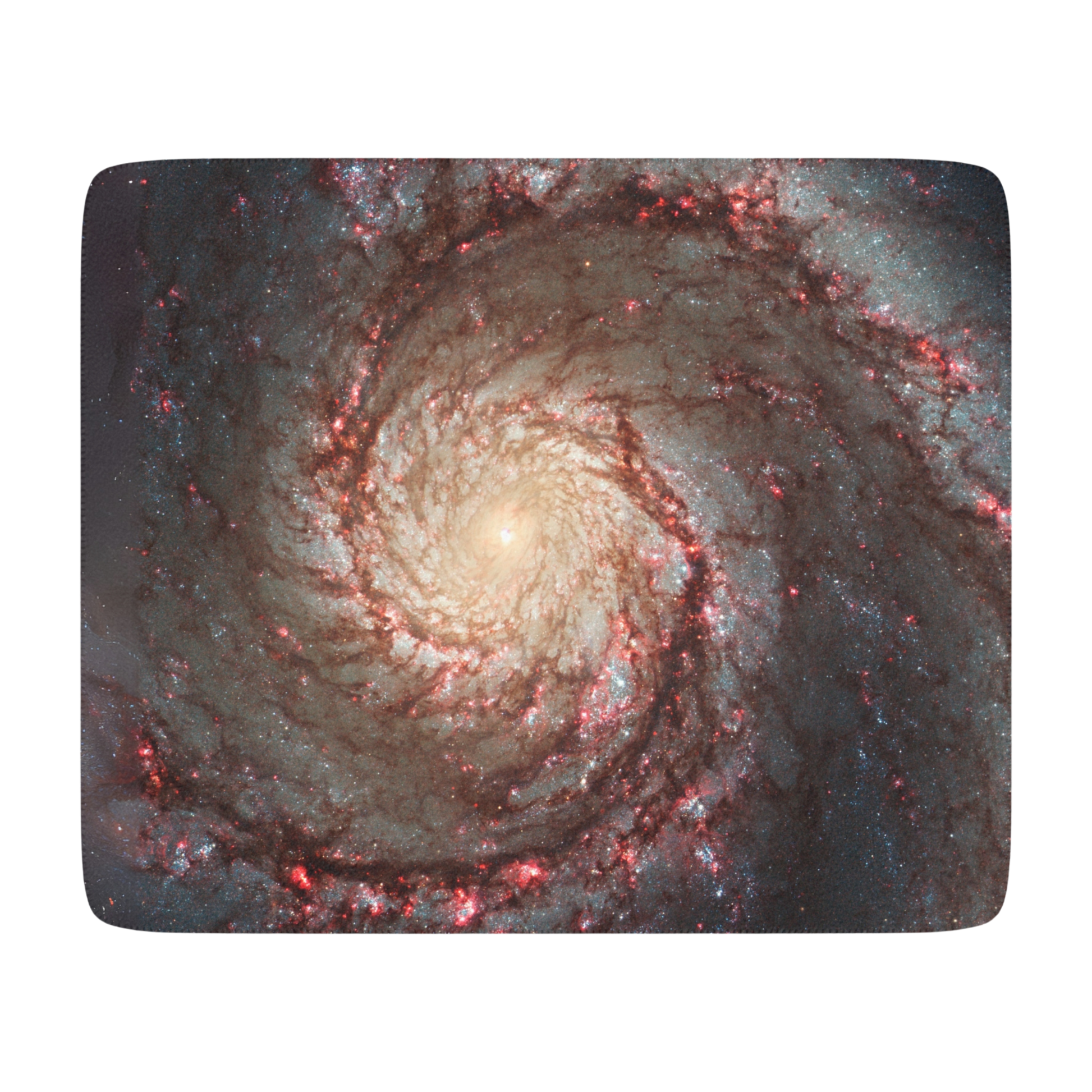60x50 sherpa blanket with Whirlpool Galaxy design