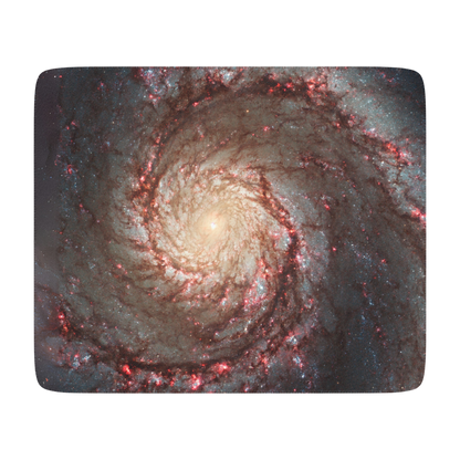 60x50 sherpa blanket with Whirlpool Galaxy design