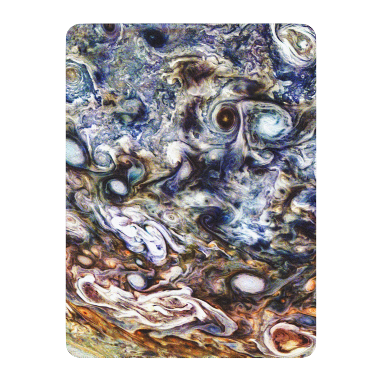 60x80 sherpa blanket with Jupiter Perijove design