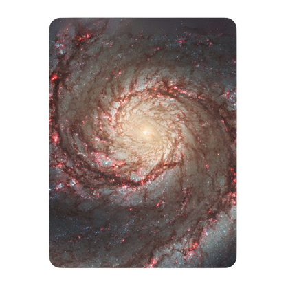 60x80 sherpa blanket with Whirlpool Galaxy print