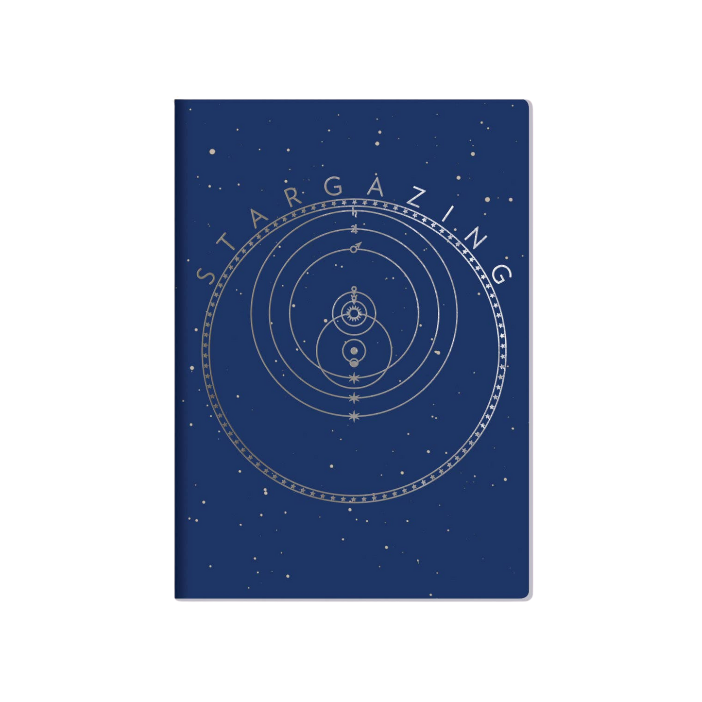 Pocket size Stargazing Notebook cover with constellation design