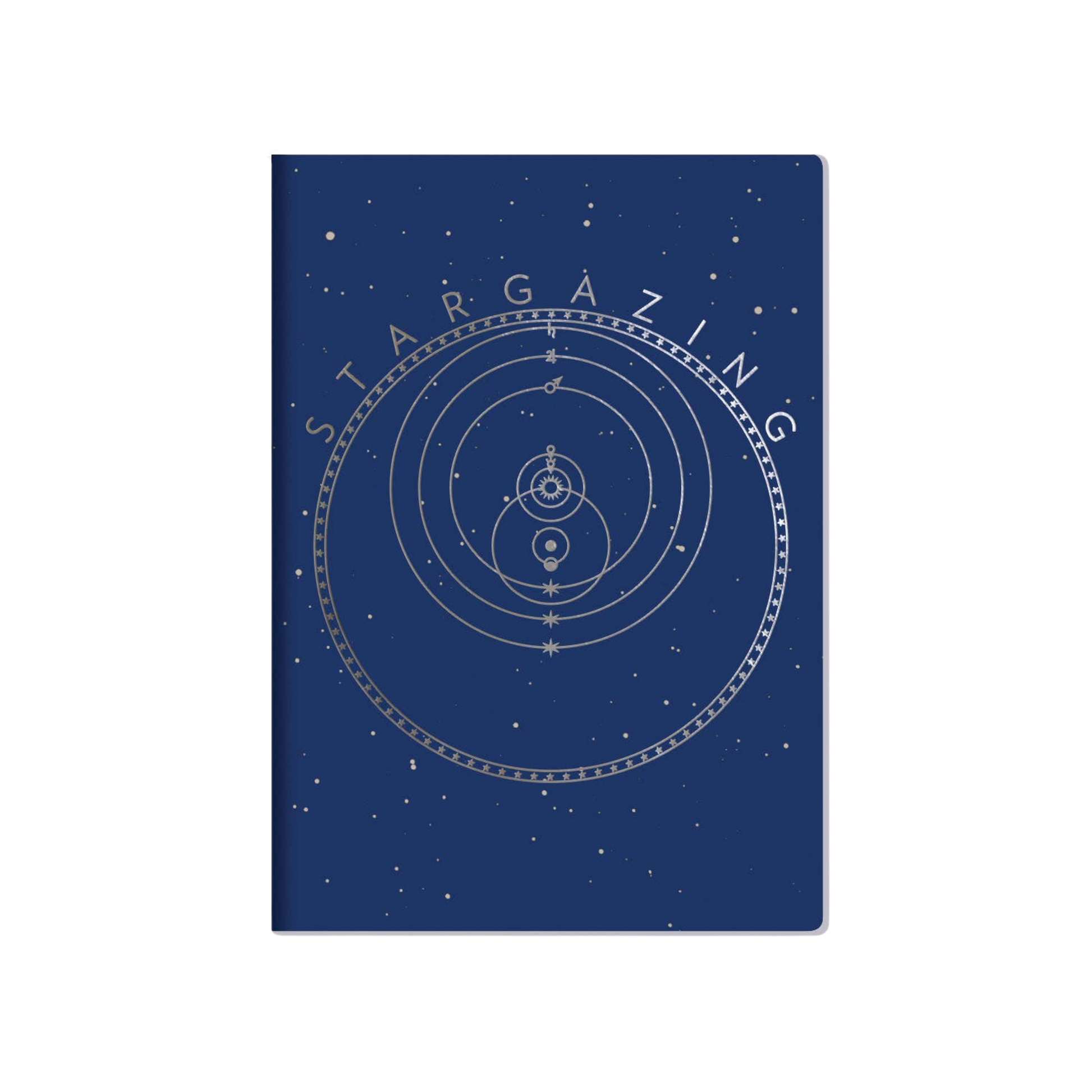Pocket size Stargazing Notebook cover with constellation design