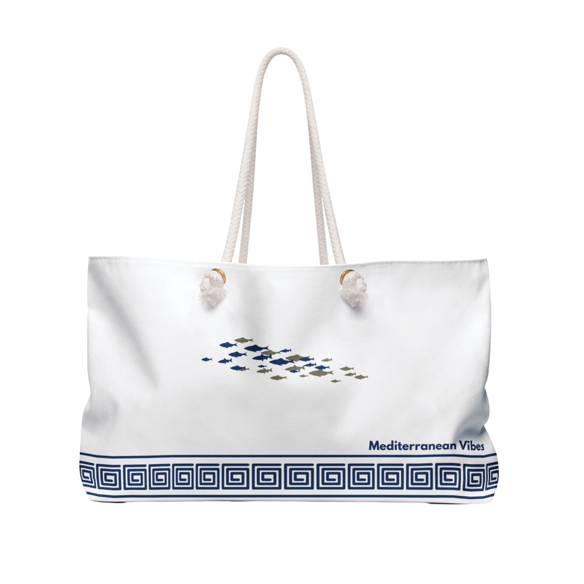 Full view of rope-handle weekender bag – lightweight, wrinkle-resistant design with elegant structure