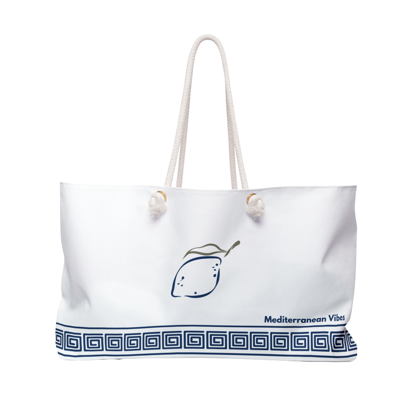 Weekender carryall featuring “Zest & Rest” lemon-inspired design – perfect for travel and summer outings